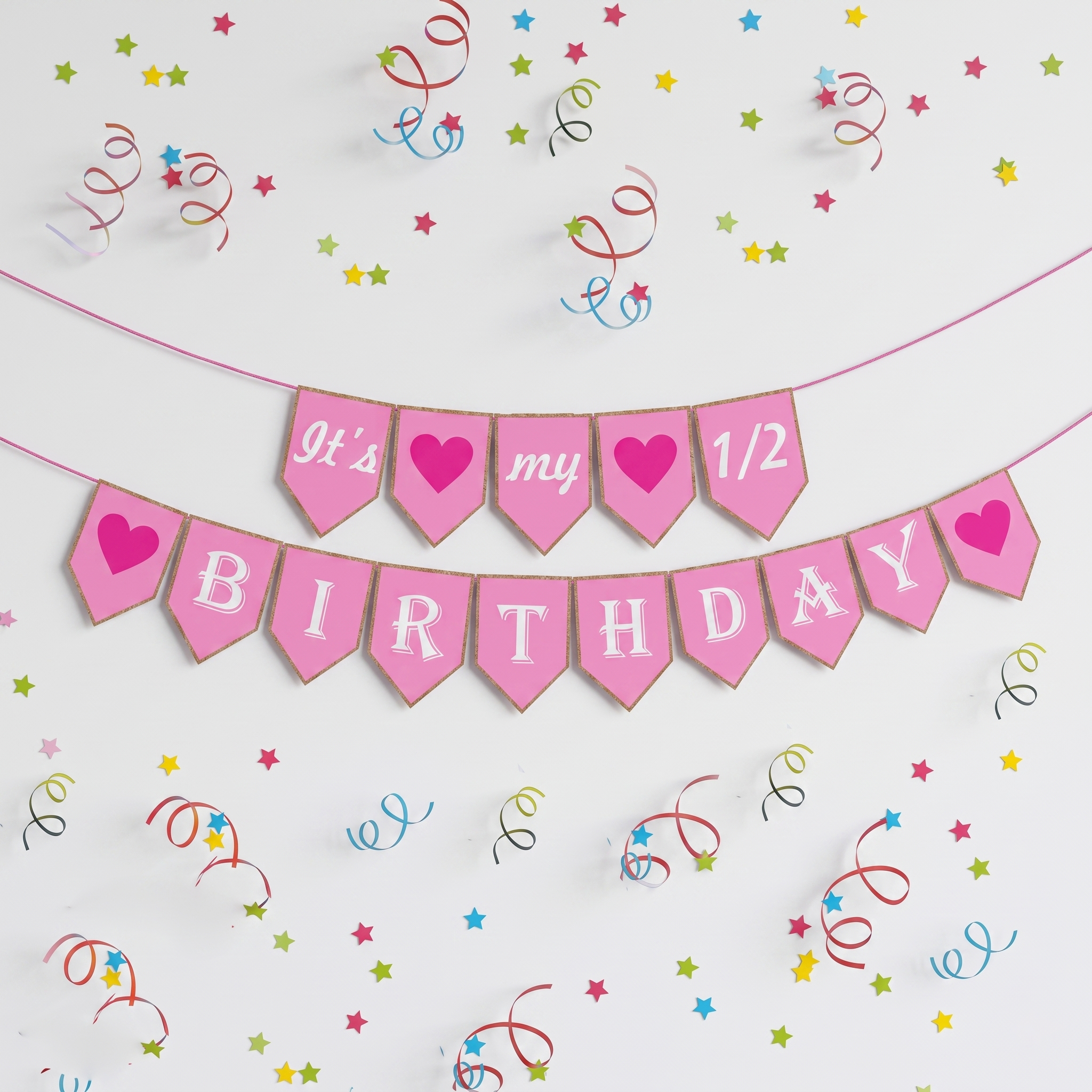 Half Birthday bunting